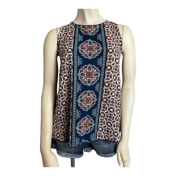 Festival Top Shirt Blouse Concert Summer Skimpy Beach Crop y2k Tank Boho S - Picture 1 of 7